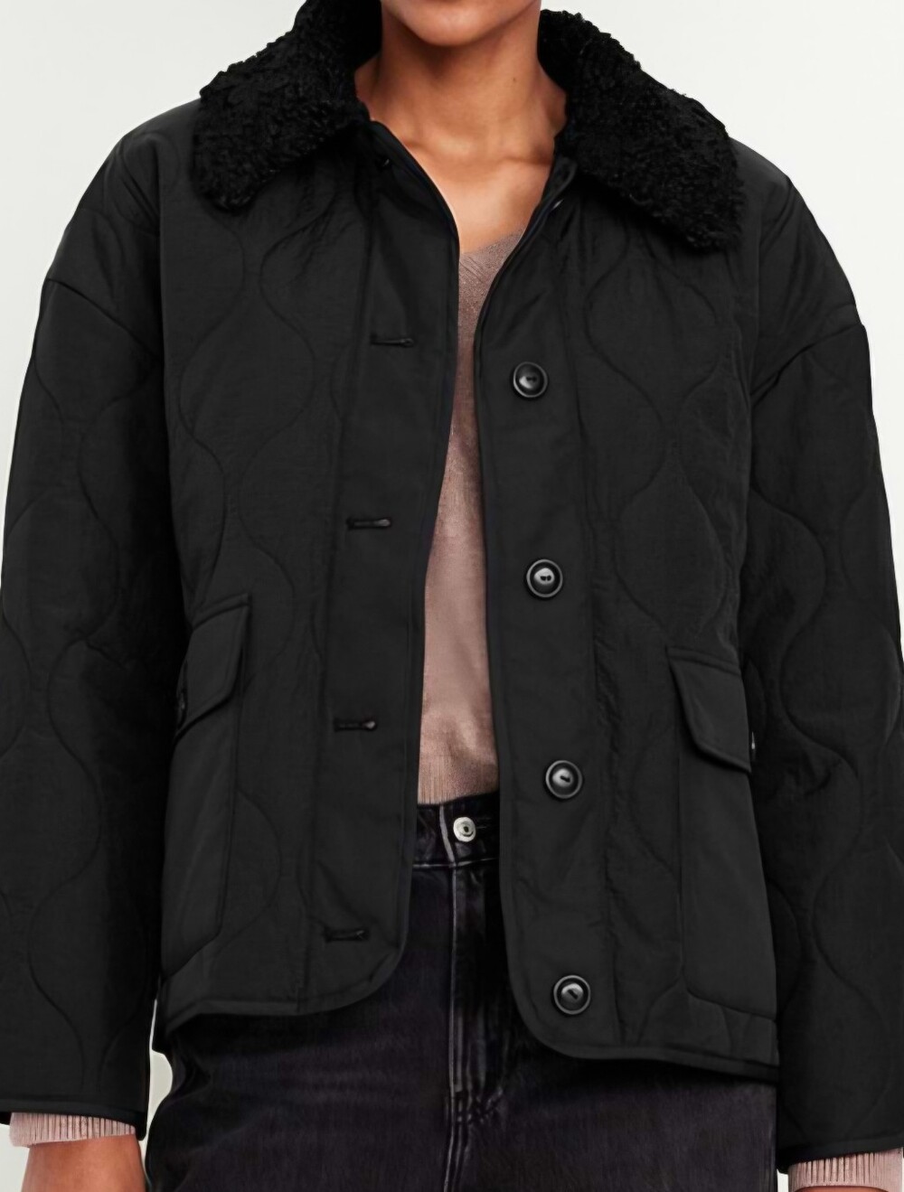 OLD NAVY QUILTED NYLON JACKET,  WMS XL